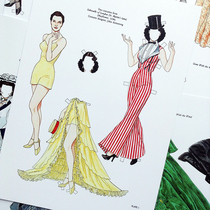 Vivien Leigh vintage paper doll dressing up paper doll paper doll changing clothes