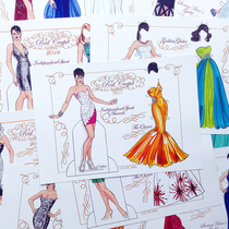 Heavy Oscar red carpet Paper Doll Paper Doll change Paper Doll Paper Doll change