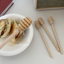 ok holiday Jane Joins solid wood taking honey baton stirring stick Seasoning Practical Long Handle Day Style Stirring Stick
