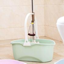 Labor-saving water mop bucket rectangular long strip household single-barrel portable trumpet hotel long oval vat Basin