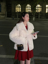 2021 winter young fashion imitation otter rabbit fur grass jacket womens short thin Western style thick jacket coat