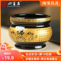 Ceramic incense burner household indoor mourning hall cemetery Ancestor Tomb to burn incense sacrifice funeral supplies