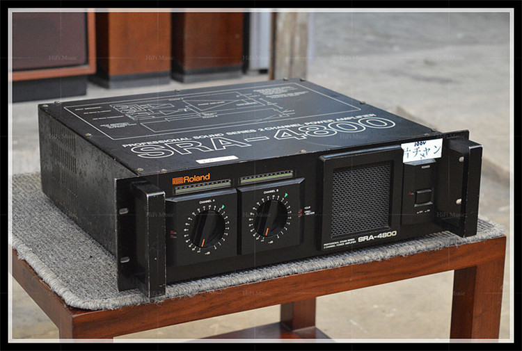 二手原装日本进口 roland/罗兰 sra-4800 发烧监听后级 100伏