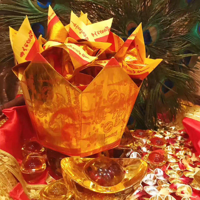 泰国佛牌阿朗跑庙 阿赞佑一桶金补财库 迎财神