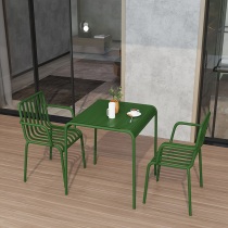 Outdoor balcony small table and chair Courtyard leisure three-five-piece set of rainproof outdoor open-air villa garden table and chair combination