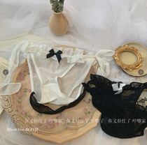 Youre in the red again the Japanese Department cute sexy lacing underpants female summer thin strap style can be unzipable