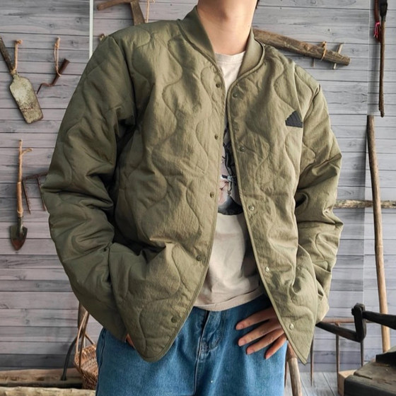 Adidas cotton jacket men's new winter retro American thickened cotton jacket baseball suit thin sports cotton jacket Adidas cotton jacket men's new winter retro American thickened cotton jacket baseball suit thin sports cotton jacket