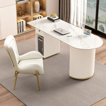 Light luxury rock desk high-end leather package computer desk modern consulting desk desk desk desk desk