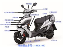 Suitable for the luxury motorcycle USR full car shell HJ125T-21 handlebar cover model signage protection plate accessories