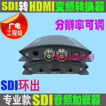 Broadcast-grade SDI to HDMI HD converter 3G SDI to HDMI frequency conversion loop output encoder