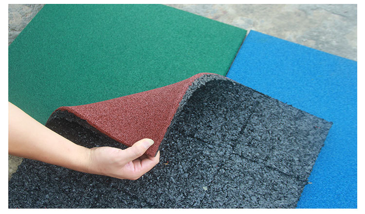 室外防滑塑胶地板橡胶地垫健身房运动地垫幼儿园儿童安全防护地垫_不