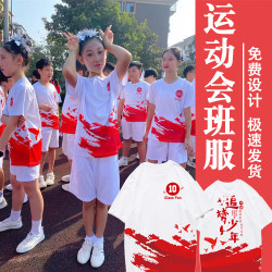 Class uniform custom t-shirt junior high school entrance exam cultural shirt kindergarten short-sleeved graduation primary school student sports meet suit summer