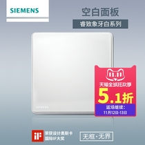 Siemens Switch Socket Panel Ruizi Ivory White Titanium Silver Border Blank Panel White Plate