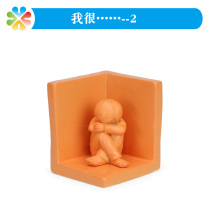 Brocade Heart Community psychological sandbox sand with simulated child character Im...... Pain sadness fear of model ornaments