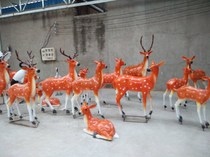 FRP deer sculpture Sika Deer deer animal simulation deer sculpture copper deer sculpture stock deer sculpture spot