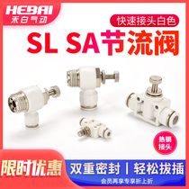 Pneumatic cylinder SA flow speed regulating valve Throttle valve Regulating valve Manual pressure regulating SL8 10-01 02 03 04