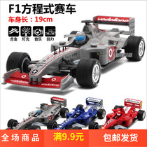 Childrens toy car model boy F1 Formula racing alloy back Force racing car model with light music