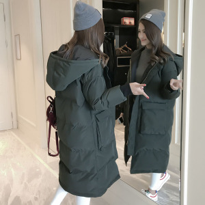 冬季羽绒棉衣服女2018新款棉袄中长款韩版宽松bf学生加厚工装外套