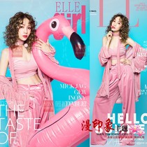 Pink Velvet Pajamas to Write True Sweet Girl Private Room Art 2022 New Pictures Photography Photographic Costumes