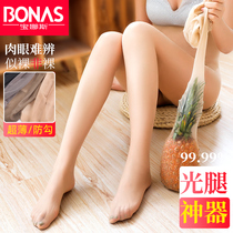 Fleshy stockings womens thin anti-hook silk pantyhose summer new 2021 explosive pineapple socks ultra-thin light leg artifact