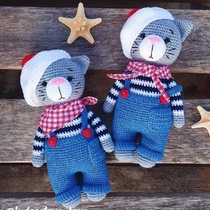 303 Cat knitting drawing doll Chinese illustration Crochet electronic drawing wool tutorial