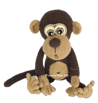 267 Monkey weaving drawing doll Chinese illustration Crochet electronic drawing wool tutorial