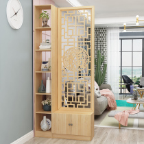 Living room modern Chinese porch screen partition cabinet simple fashion seat screen solid wood carved home decoration door Hall Cabinet