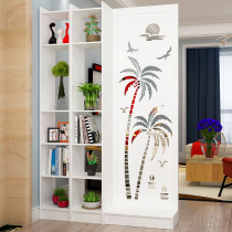 European modern screen partition bedroom living room entrance simple carved decoration cabinet hotel office multifunctional seat screen
