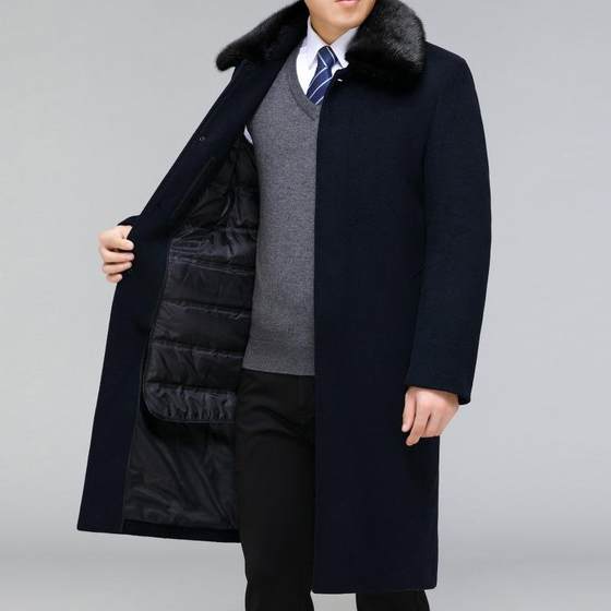 Long cashmere coat for men's detachable feather 7028-YY velvet inner liner big hairy New Year neck windbreaker old dad wear wool
Long cashmere coat for men's detachable feather 7028-YY velvet inner liner big hairy New Year neck windbreaker old dad wear wool