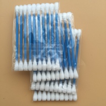 Disposable degreasing 8cm cotton sign 10 Padded Makeup Double Head Cotton Sign First Aid Kit Accessories Plastic Cotton Bud