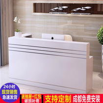 Corner reception desk barber shop clothing shop hotel bar cashier counter simple modern small