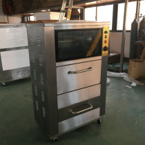 Jingminxing 128 type Taiwan roasting sweet potato machine commercial automatic double-layer glass roasted corn stove