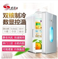 16L temperature adjustable dieting sample cabinet Car home dual-use small refrigerator insulin freezer storage cosmetics