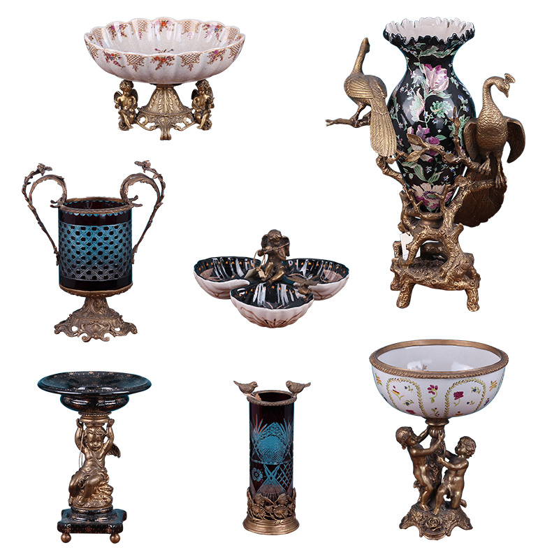 Foreign trade export orphan works pure copper the sitting room porch ceramics handicraft artical household soft adornment is placed