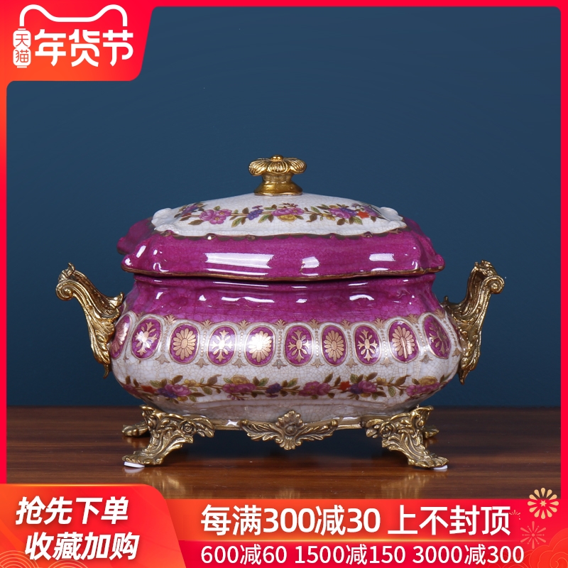European ceramics with copper storage tank sitting room adornment ornament American household soft adornment between example restoring ancient ways furnishing articles