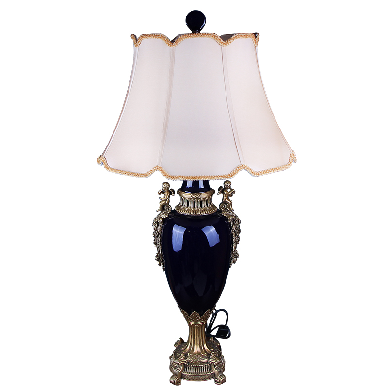 European classical chandeliers hand - made ceramic of bedroom the head of a bed with soft outfit copper household act the role ofing is tasted, the sitting room desk lamp furnishing articles