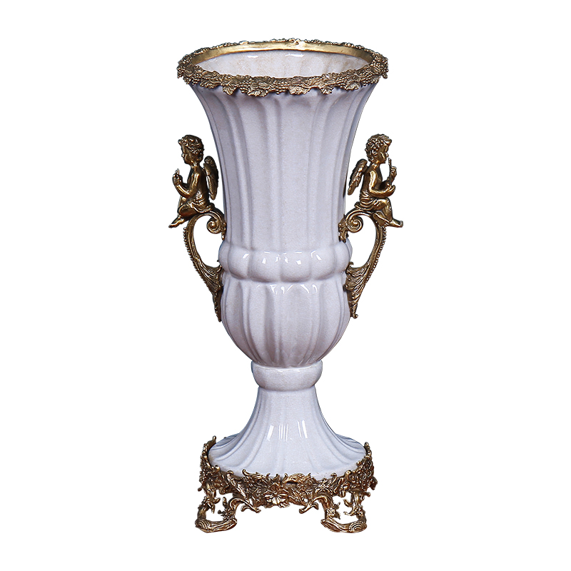 European ceramic vases, restoring ancient ways is the sitting room porch place, dry flower, flower decoration household soft adornment example room