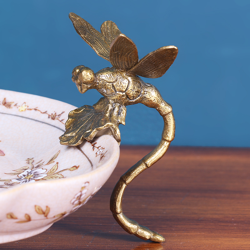 European household soft outfit fruit bowl sitting room ceramic furnishing articles American dry fruit bowl tea table example room decoration decoration