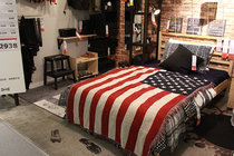Foreign Trade Nordic Outlet Pure Cotton Cloth Art American Flag Sofa Blanket Casual Sofa Hood Sofa Cover Wire Blanket Thick