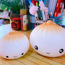 Can be stored in fried bun piggy bank shaking sound net red boy girl personality piggy bank Childrens gift piggy bank