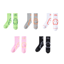 NECY 21AW Small Ghost Five Color Pure Cotton Socks