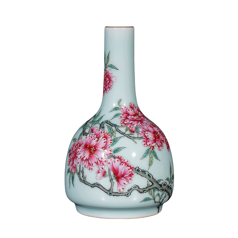 Better sealed up the hand - made floret bottle shadow blue glaze sitting room adornment porcelain jingdezhen ceramics furnishing articles rich ancient frame by hand