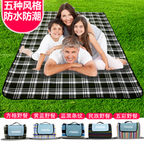 Outdoor waterproof thickened picnic mat Moisture-proof mat Portable beach lawn mat Ultra-light meal cloth foldable picnic mat
