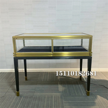 High-end double-color jewelry counter Cartier Diamond jewelry luxury exhibition cabinet stainless steel jade exhibition cabinet