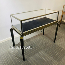 Stainless steel jewelry display cabinet jewelry emerald watch glasses counter antique collection cabinet custom