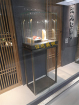 Stainless steel boutique independent cabinet window glass cabinet Jewelry display cabinet Jade sample handicraft display cabinet