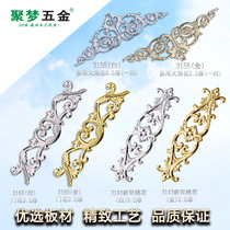 JU Meng Hardware 304#stainless steel stamping long flower 0 5MM thick fence decorative stamping 3160 door flower connecting flower