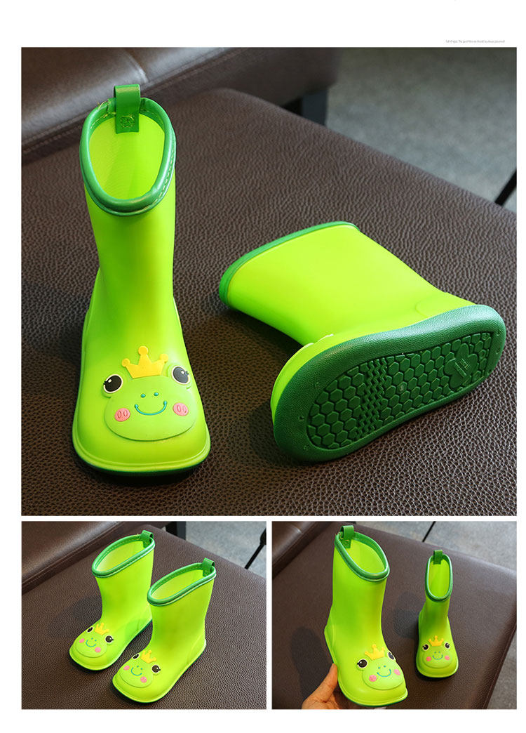 儿童雨鞋雨衣连体套装小童幼儿园男童女小孩水鞋轻便防滑宝宝雨靴