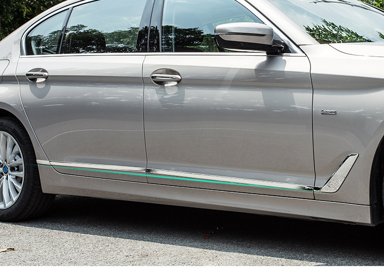 2018款宝马新5系车身饰条525 528 530 540lileg38改装门板装饰条