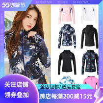 South Korea BARRELs new womens sunscreen surf suit snorkeling with long sleeve speed dry jellyfish hooded sweatshirt